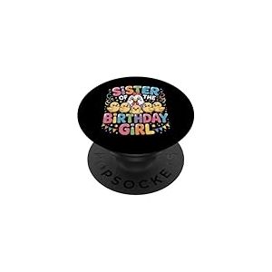 Poulet sœur de la Fille d'anniversaire PopSockets PopGrip Adhésif