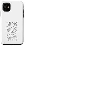 Hamsters in Space R&eacute;tro Dr&ocirc;le R&eacute;tro Dr&ocirc;le Coque pour iPhone 11