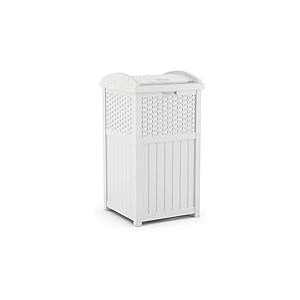 Suncast GHW1732WH Cachette pour poubelle d'extérieur Blanc