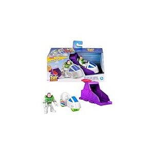 Mattel Imaginext Coffret Lanceur avec figurine articul&eacute;e de 7,5 cm et v&eacute;hicule, inspir&eacute; de Toy Story de Disney &middot; Pixar (les personnages peuvent varier), JKW24