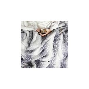 Cozy Bliss Couverture en Fausse Fourrure pour canap&eacute;, lit, Salon, Chambre &agrave; Coucher, Voiture &ndash; Couverture Extra Douce, Moelleuse et Chaude pour canap&eacute;, lit, Salon, Chambre &agrave; Coucher, Voiture (Gris