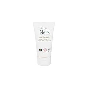 Eco by Naty, crème pour les pieds, ingrédients 100% d'origine végétale sans parfum, hypoallergénique et testé dermatologiquement, tube de 50 ml