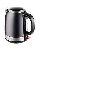 CONCEPT Hausgeräte Bouilloire RK3252 avec capacité de 1,2 l-Rotation à 360° avec indicateur de Niveau d'eau, avec Filtre, Couleur Acier Inoxydable foncé, Design Exclusif