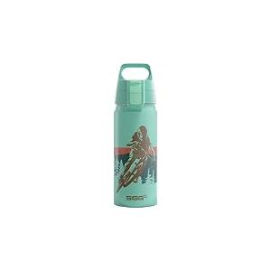 Sigg - Gourde Enfant En Aluminium - WMB ONE Race - Pour l'&Eacute;cole et le Sport - Convient Aux Boissons Gazeuses - &Eacute;tanche & L&eacute;g&egrave;re - Sans BPA - Certifi&eacute;e Neutre En CO2 - Bleu - 0,6L