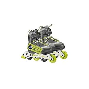 HUDORA Inline Skates Mia/Leon - Patins à roulettes pour Enfants/Adolescents & Adultes en différentes Tailles & Couleurs - Rollers réglables en 4 Tailles - Confortables & stylés