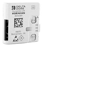 Hörmann DeltaDore 4510102 Passerelle pour commande des motorisations de porte de garage via Tydom Smart Home System avec câble de raccordement 51 × 47,5 × 16 mm Blanc