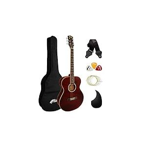TIGER ACG2-RD Pack de Guitare acoustique - Rouge
