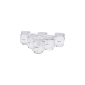 SUNTEC Kit de pots en verre yaourtière YOG-CUP-6-SET-8687 [Kit d’accessoires avec 6 pots en verre de 170 ml, avec couvercle, compatibles avec les yaourtières YOG-8571 easy + YOG-8588 digital]