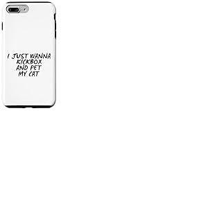 Kickboxer, Kickboxer, Amant, Animal Domestique, Chat, Chat Humour Coque pour iPhone 7 Plus/8 Plus