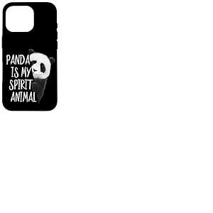 Panda is My Spirit Animal Dessin de Panda fantaisiste Coque pour iPhone 16 Pro