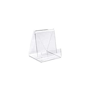 VITAdisplays Lot de 10 serre-livres ECO (hauteur : 8,0 cm) pour livres par exemple les livres de poche en plexiglas original (10 pièces) VA-250A-10 Transparent 6,5 x 7 x 8 cm