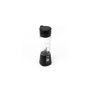 Huslog Blender Portable Sans Fil 180W, 470ml, 6 Lames Inox, Rechargeable USB-C/USB-A, Verrouillage de sécurité, Compact avec Poignée, Mixeur Smoothie pour Fruits, Glace, Shakes Protéinés, Noir