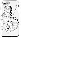 Violon Guy Sketch Violoncelle Coque pour iPhone 7 Plus/8 Plus