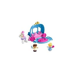 Fisher-Price Carrosse de Danse de Cendrillon Coffret Princesses Disney Little People pour Tout-Petits avec 2 Figurines, à partir de 18 Mois, HGP76