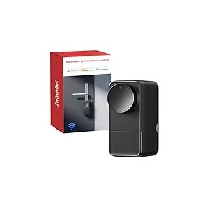 SwitchBot Serrure Connect&eacute;e WiFi Pro avec Batterie Rechargeable, Matter Over WiFi, Serrure &Eacute;lectronique, Installation Rapide sur Verrou Existants, Compatible Apple Home, Alexa, Google Home, IFTTT
