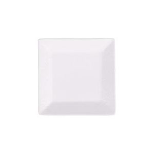 Villa d'Este Home Tivoli 1996 Horeca White Lot de 6 soucoupes carrées 13,5 x 13,5 cm