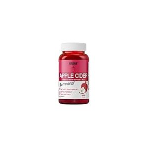 Weider Apple Cider Vinegar Gummies &ndash; avec vinaigre de cidre de pomme + huile de coco &ndash; go&ucirc;t pomme - vitamines B6, B9, B12 &ndash; am&eacute;liore le m&eacute;tabolisme &ndash; keto &ndash; vegan &ndash; 50 gummies