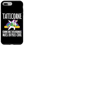 Taticorne Humour Tata Licorne Cadeau Tante F&ecirc;te des M&egrave;res Coque pour iPhone 7 Plus/8 Plus