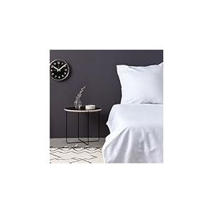 Drap-Housse Luxueux satiné pour lit Double XL, 100% Coton, 140 x 200 + 30 cm, 210 Fils, Lavable en Machine à 30 °C, Couleur Blanche élégante pour Un Confort Ultime