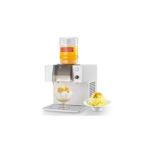 VEVOR Broyeur à Glace Pilée 40 kg/24 h, Machine à Glace Râpée Flocon de Neige, avec Lame en Acier Inoxydable, Réservoir de 1,8 L, Pré-refroidissement Rapide, pour Dessert Boulangerie Café Maison