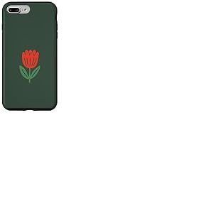 Hunter Green &ndash; Fleur de Tulipe Vintage Florale Coque pour iPhone 7 Plus/8 Plus