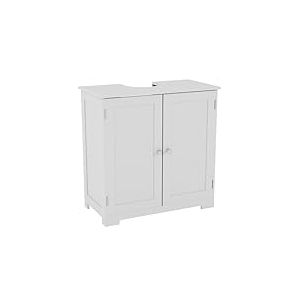 Bath Vida B01L279T2Y.FR.VC Priano Meuble de Salle de Bain sous Lavabo Meuble de Rangement sur Pied, Blanc, H 60 x L 60 x P 30 cm Environ