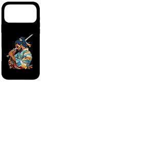 Anime de samoura&iuml; Afro-am&eacute;ricain, Dessin anim&eacute;, Guerrier Bushido Japonais Coque pour iPhone 17 Pro Max
