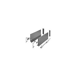 GTV - Système de Tiroirs Axis Pro, Ensemble de Tiroirs, Extraction Totale, Amortissement Intégré, Charge 40 kg, Tiroir Coulissant avec Fermeture Douce - Largeur 500 mm, Hauteur 200 mm, Anthracite