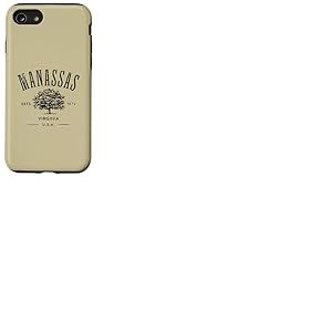 Manassas Virginia Souvenir Vintage Style Vieilli Coque pour iPhone SE (2020) / 7/8