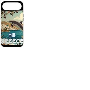 Superbe Costume de Dauphin Grec avec Vue sur la Gr&egrave;ce Coque pour iPhone Air