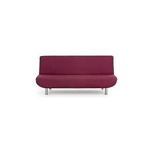 ECOMMERC3 Housse de canapé 3 Places clic clac Universelle et Polyvalente - Housse de canapé Couleur Bordeaux Protecteur Facile à Installer pour Dossier, siège et accoudoirs