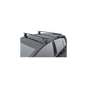 Jeu de Barres de Toit Twinny Load Acier S60 Compatible avec Volkswagen Golf VIII HB 5-Portes 2020- & Renault Arkana 2020- (pour Voitures sans portefaix d'origine), Noir