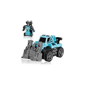 Oderra Voiture Robot Jouet, 2 en 1 Transformer Robot Car Jouet, Petite Voiture pour garçons de 3 à 14 Ans（Bleu Clair）