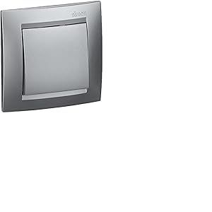 Simon M139848 – Interrupteur série 15 – Aluminium