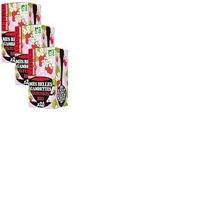 CLIPPER - Infusion Bio - Mes Belles Gambettes - Fraise & Fleur de Sureau - 20 Sachets d'Infusion Bio - 3 paquet