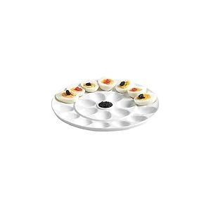 Cosy & Trendy Assiette de présentation Oeufs en porcelaine, D 26 Cm, Blanche