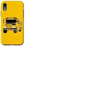 Costume de conducteur de Bus Scolaire Jaune Coque pour iPhone XR