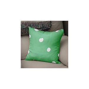 BonaMaison Housse de Coussin Motif, Vert pétrole et Blanc Taie d'oreiller pour Lit Voiture Canapé Maison Salon Chambre, Décoration D'intérieur, 43x43cm - Conçu et Fabriqué en Turquie
