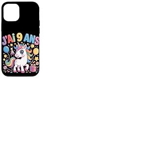 Enfant Licorne Enfant 9ans Anniversaire Garcon Fille Licorne Coque pour iPhone 12/12 Pro