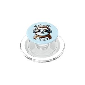 Cool R&B Sloth Slow Jams Only Funny Soul Music Animal Lover PopSockets PopGrip pour MagSafe