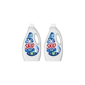 Skip - Lessive Liquide Active Clean - Propreté Impeccable - Fraîcheur Longue Durée - Détache les vêtements tout en respectant fibres et couleurs - 2x60 Lavages