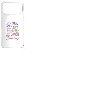 Licorne dansante Magique 5&egrave;me Anniversaire Coque pour iPhone 17 Pro Max