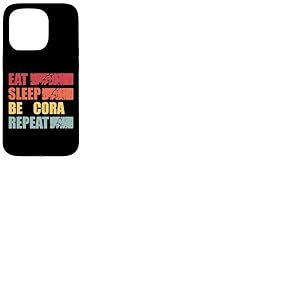 CORA Chemise pr&eacute;nom personnalis&eacute; CORA Pr&eacute;nom Coque pour iPhone 15 Pro