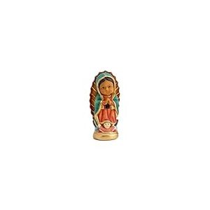 DRW Figurine Vierge de Guadeloupe Mexicaine pour Enfants Résine Peinte à la Main 10 cm