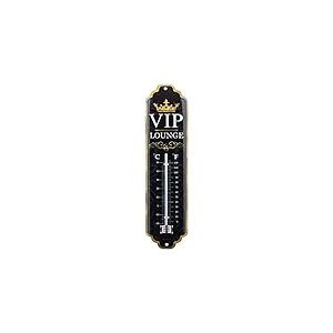 Nostalgic-Art Thermomètre analogique, VIP Lounge – Idée de cadeau pour gamers, en métal, Design vintage pour la décoration, 7 x 28 cm