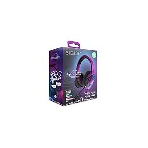 STEALTH PANTHER Cosmic - Casque de Gaming Supra-Auriculaire Compatible avec PS4/PS5, XBOX, Switch, PC avec Micro Flexible, Prise 3,5mm, Câble 1,5m, Léger, Confortable et Durable