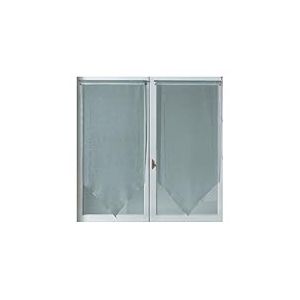 HomeMaison HM692296529 Vitrage à la Paire en Pointe Étamine Brodée Ajourée Rétro Gris 45 x 120 cm
