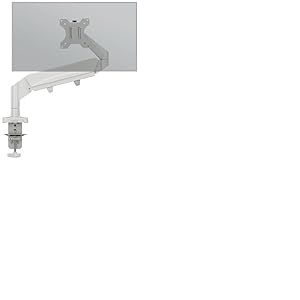 Leitz Ergo Gain de Place Support &eacute;cran Ergonomique : Bras articul&eacute; pour Moniteur 17'' &agrave; 32'', inclinable, orientable, Rotation, Charge Jusqu&rsquo;&agrave; 9 kg, VESA, Gris Clair, 64890085