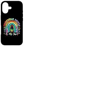 Teinture Arc-en-Ciel pour Professeur de Musique avec Inscription &laquo; Music is My Jam &raquo; Coque pour iPhone 17