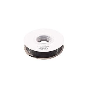Vaessen Creative Ruban Satin - Noir - 100 m x 3 mm - Bolduc - Biais de Couture - pour Cadeau, Emballage, Bouquet Mariage, Cheveux et Ballon
